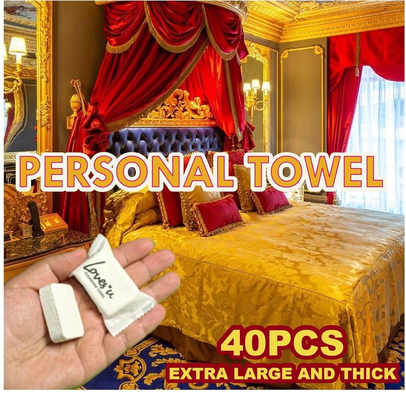 QUALIALL Premium Disposable Washcloths for travel, 40pcs Portable Disposable Pure Cotton Compressed Towels for Face Hand Washing, Thick Large, Reusable Compact, for traveling Camping, Hiking, Backpacking - Image 2